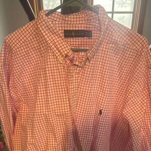 Ralph Lauren Red Checkered Men's Shirt